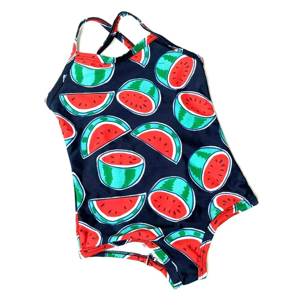 New Hanna Andersson 3T Watermelon Swimsuit One piece Swim - Picture 1 of 4